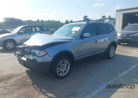2004 BMW X3 2.5I из США, поврежденный, VIN WBXPA73454WC36963